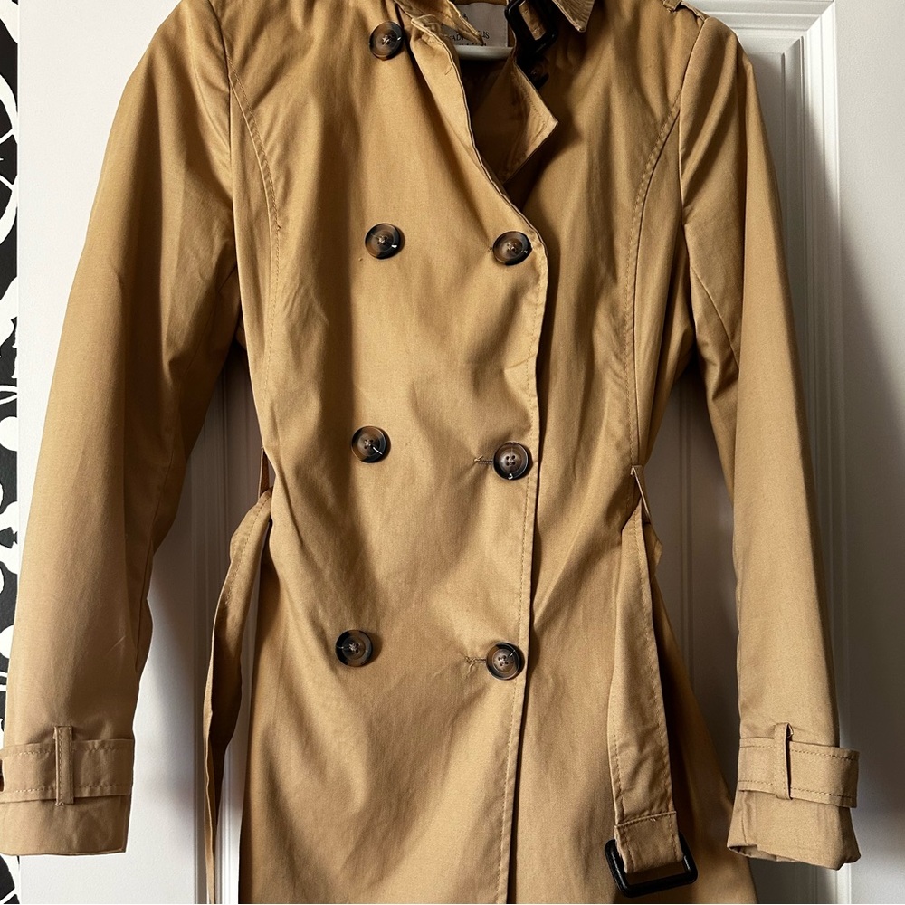 Stradivarius Trench Coat- Tan - small - petite friendly!